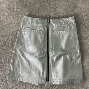 Silver Metallic Skirt